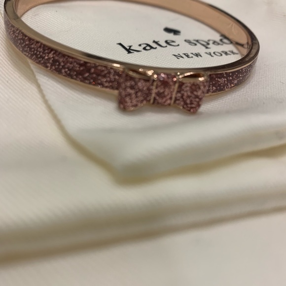 Kate Spade pink glitter bow bangle - Picture 5 of 5